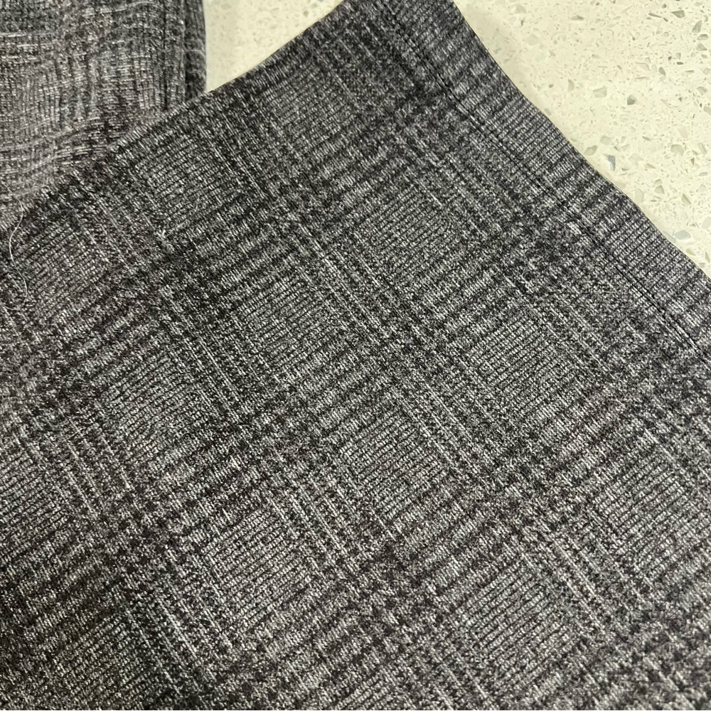 Women's Black Plaid Pants - Picture 2 of 7